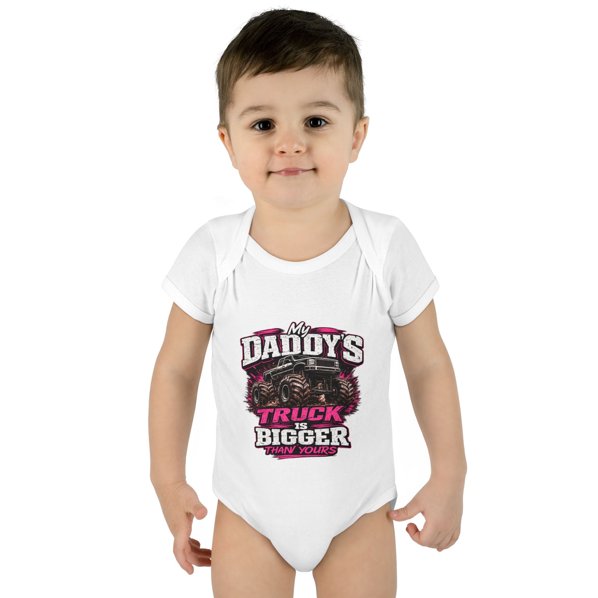 My Daddy's Truck Infant Baby Rib Bodysuit