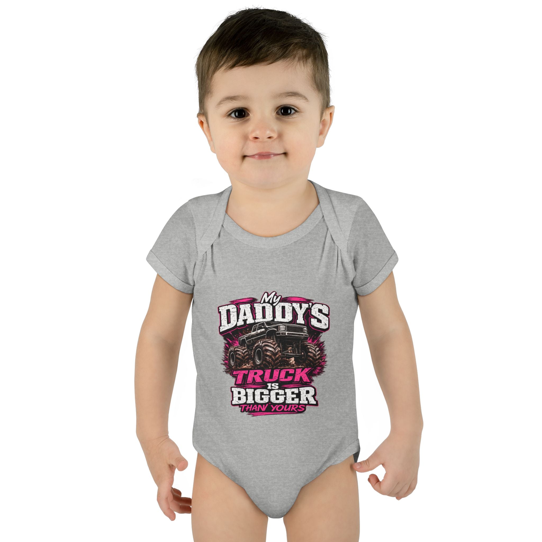 My Daddy's Truck Infant Baby Rib Bodysuit