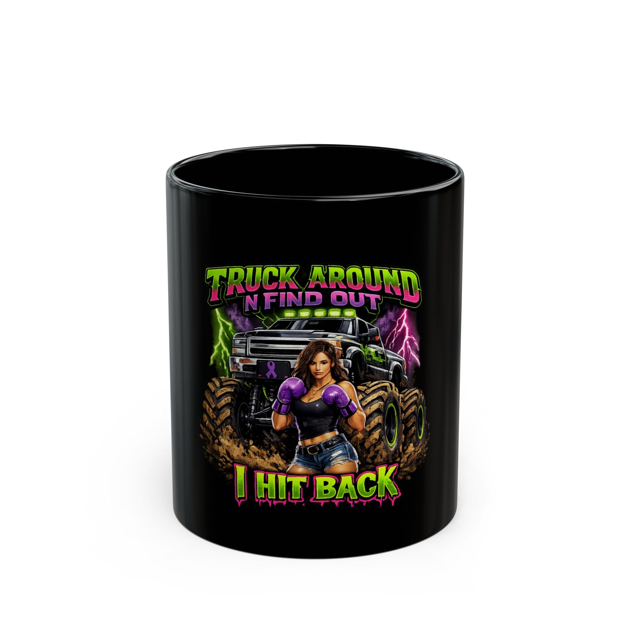 I Hit Back Black Mug (11oz, 15oz)
