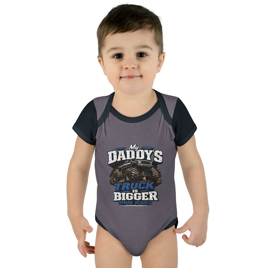 My Daddy's Truck Infant Baby Rib Bodysuit